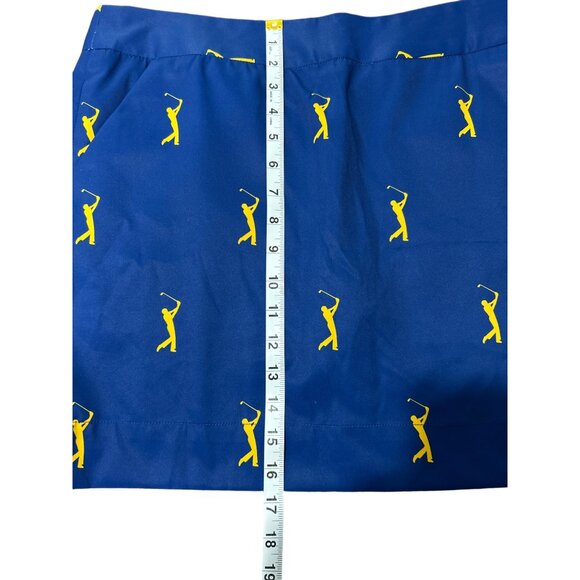 LoudMouth Woodworth Skort Women's Size 10 Blue Golfer Print Skirt - Picture 6 of 6